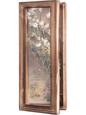 5x12.5 Shadow Box Frame for Flowers & Keepsakes - Linen Back Display Case